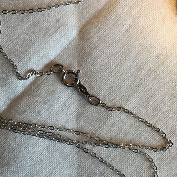 Sterling Silver Enamel Dove Necklace - Picture 8 of 9